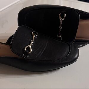 Corkys Black Loafers with Silver Accent